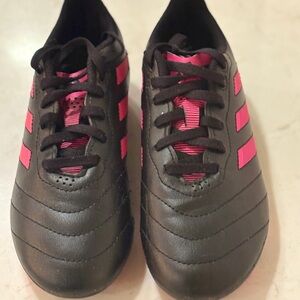 Adidas Kids Sneakers in Black with Pink Accents